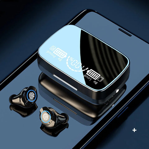 Digital Display TWS Wireless Mirror Touch Bluetooth Headset