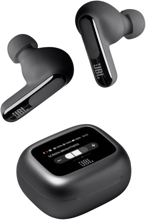 JBL Live Beam 3 True wireless noise-cancelling earbuds with stick-closed design and Smart Charging Case